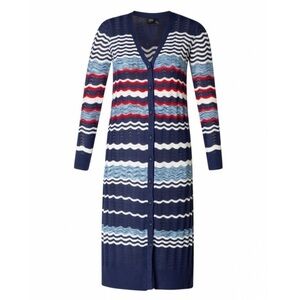 YEST Long Striped Indy  Noe Cardigan Size XS